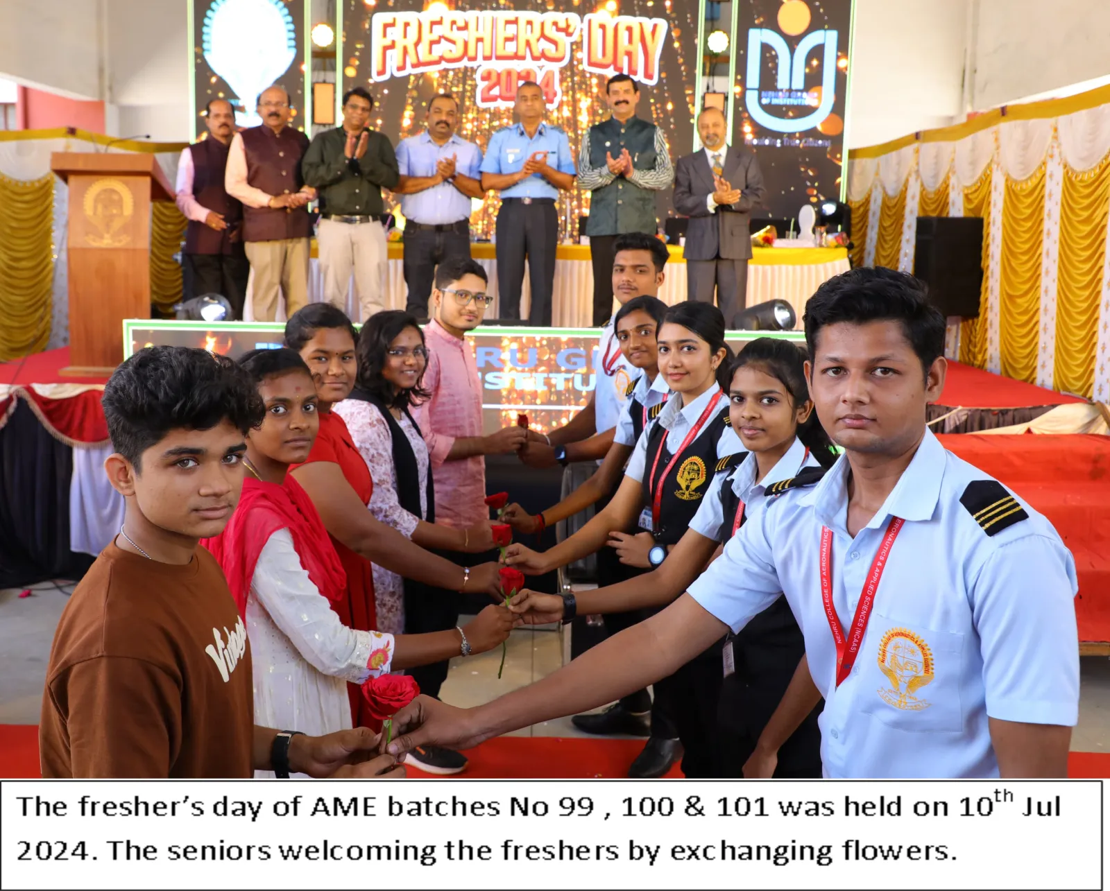 The fresher’s day of AME batches No 99 , 100 & 101